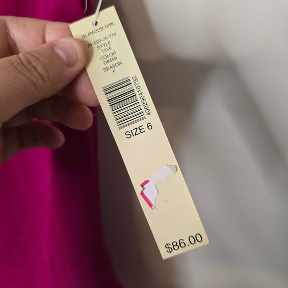 NWT Amanda Smith Vintage Formal Sequin Draped Blouse Size 6 - Picture 5 of 6